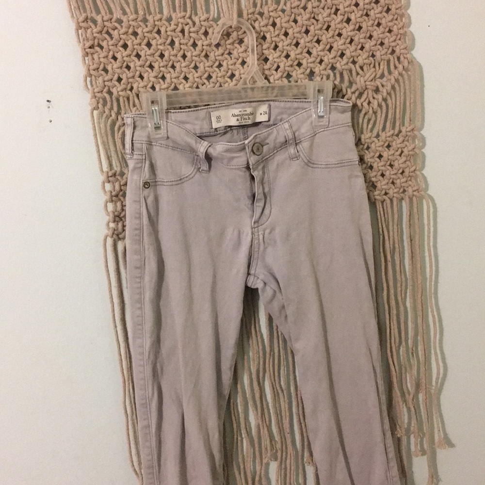 abercrombie gray skinny jeans